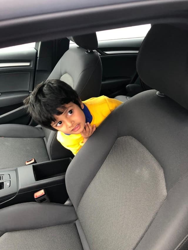 Vyom with curious imaginative eyes